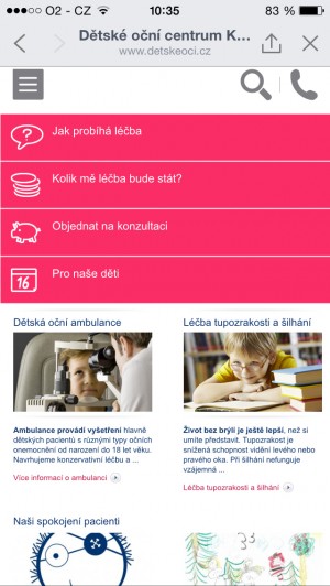 mobilní web