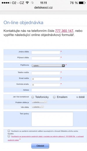 mobilni web obj